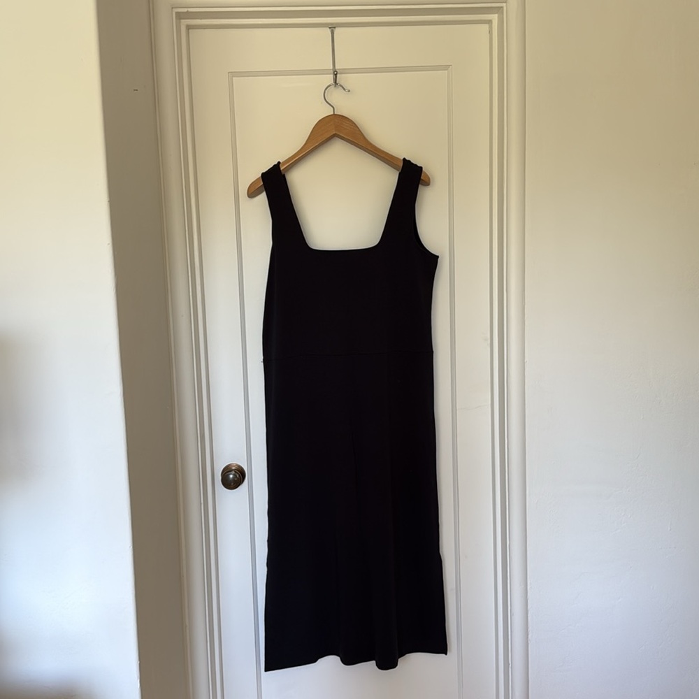 Midnight Navy Vince Cotton Midi Dress - Picture 5 of 8